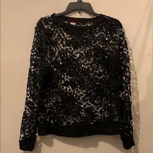 See through long sleeve